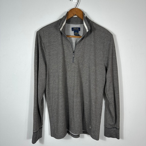 Polo Ralph Lauren Other - Polo Ralph Lauren Quarter Zip Pullover Mens Small Gray Heathered Knit